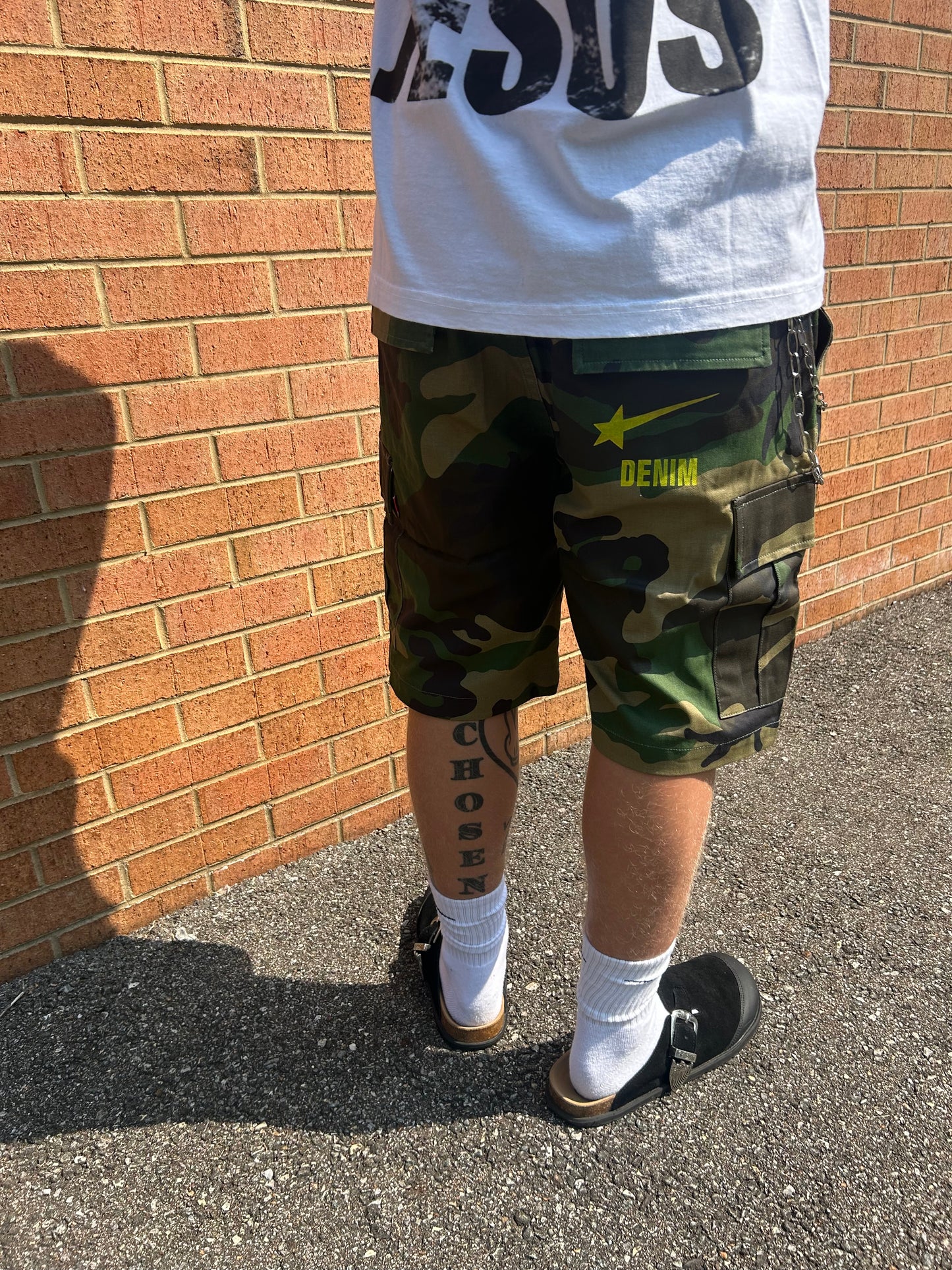 Noke Star Denim “Camo” Shorts